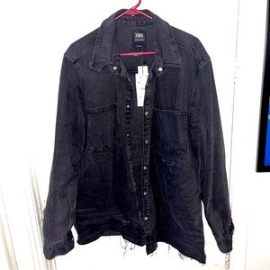 Zara Men’s Jean Jacket - NWT - Black - Size XL